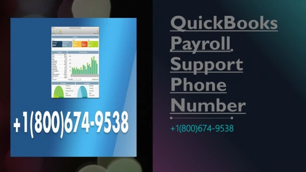 QuickBooks Payroll Support Phone Number I8oo6749538