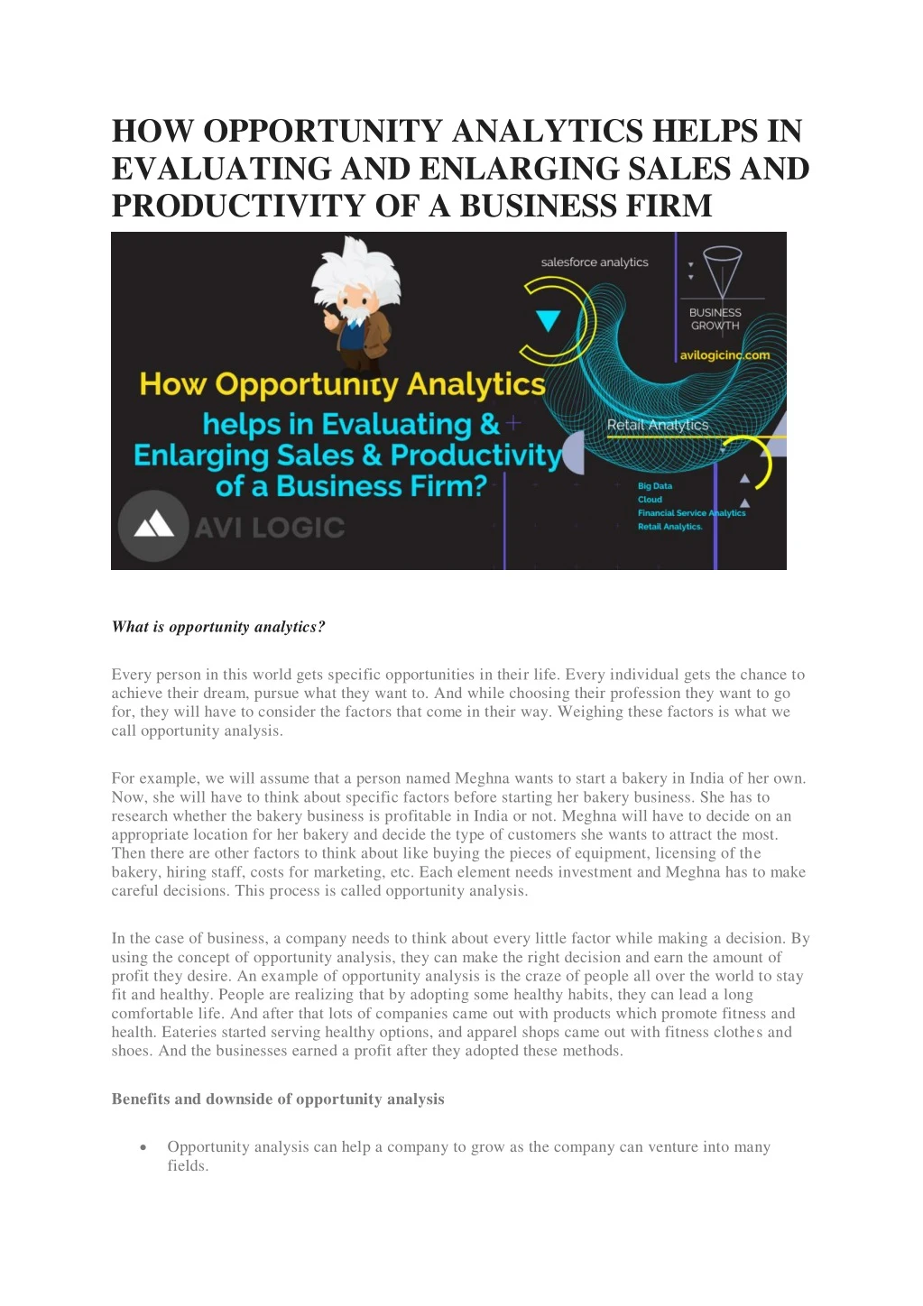 how opportunity analytics helps in evaluating