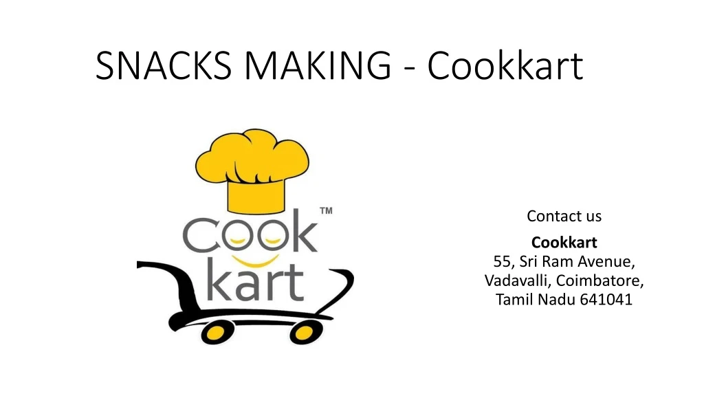 snacks making cookkart