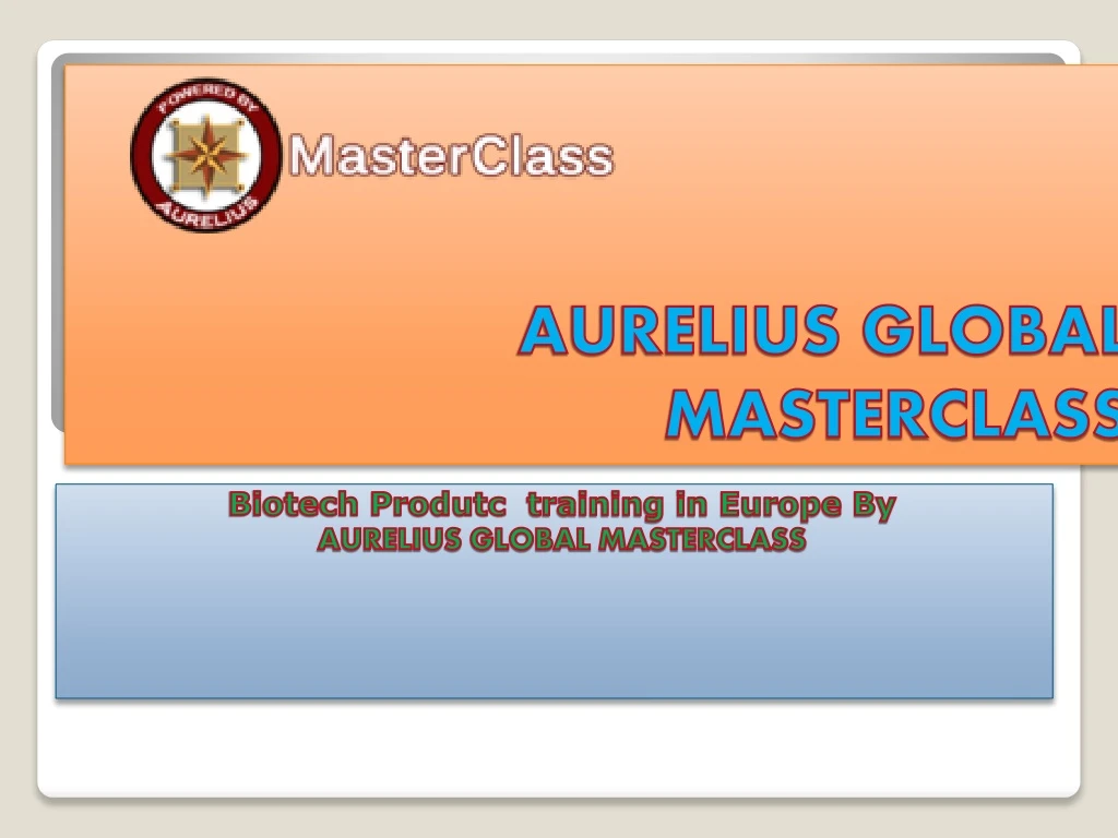 aurelius global masterclass