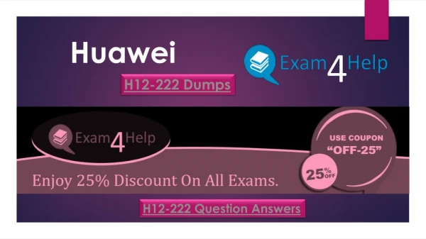 H12-222 Dumps - Here's What Huawei Certified Say about It – H12-222 Dumps PDF