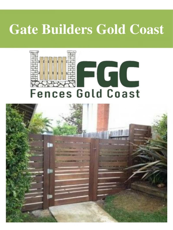 Gate Builders Gold Coast
