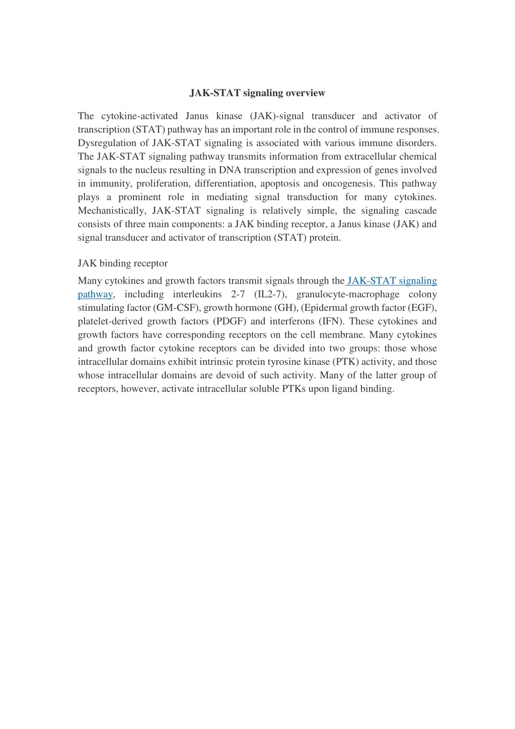 jak stat signaling overview