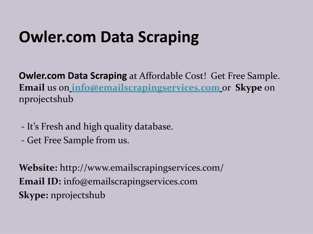 owler com data scraping