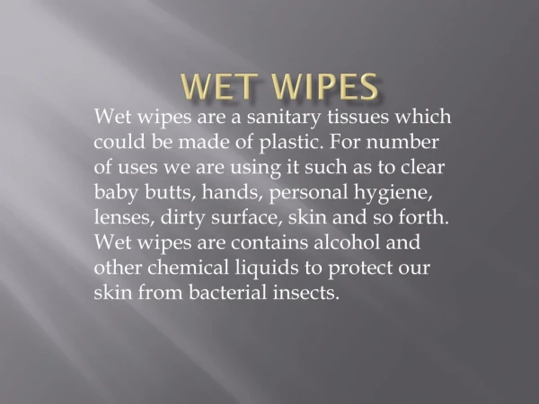 Wet Wipes at Shop Terraboost Media