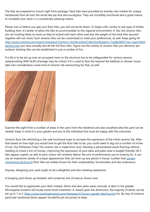 12 Reasons You Shouldn't Invest in interlocking deck tiles