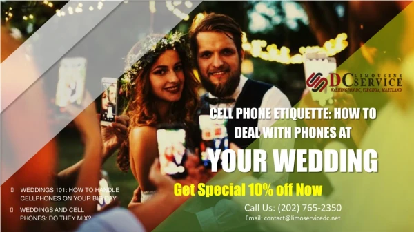 Cell Phone Etiquette How to Deal With Phones at Your Wedding - DC Airport Car Service