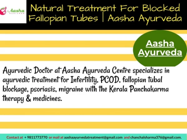 Natural Treatment For Blocked Fallopian Tubes | Aasha Ayurveda