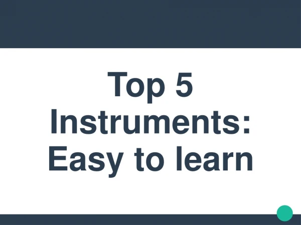 top 5 instruments easy to learn