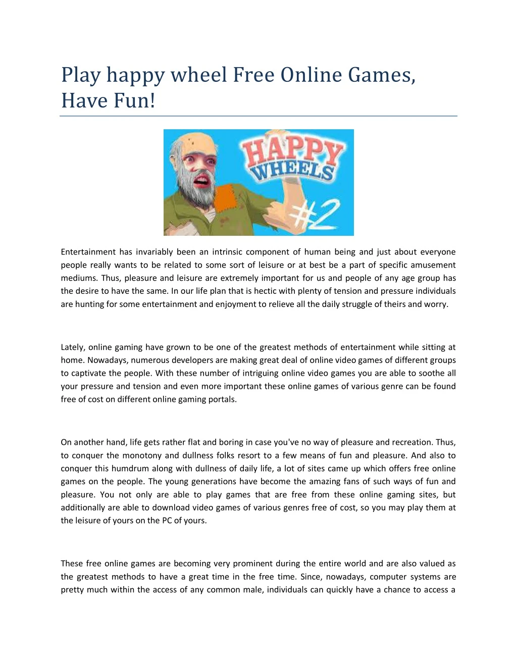play happy wheel free online games have fun