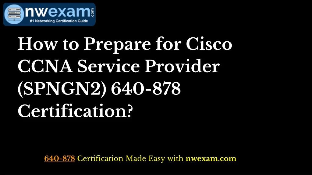 how to prepare for cisco ccna service provider