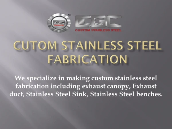 Melbourne's Best Custom Stainless Steel Manufacturer