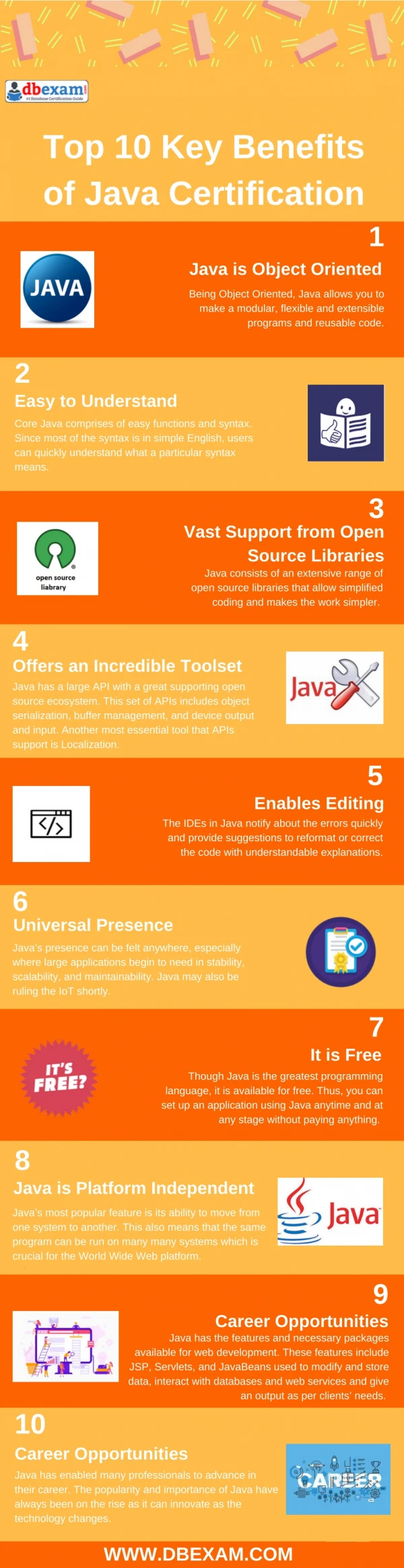 [INFOGRAPHIC] Top 10 Key Benefits of Java Certification