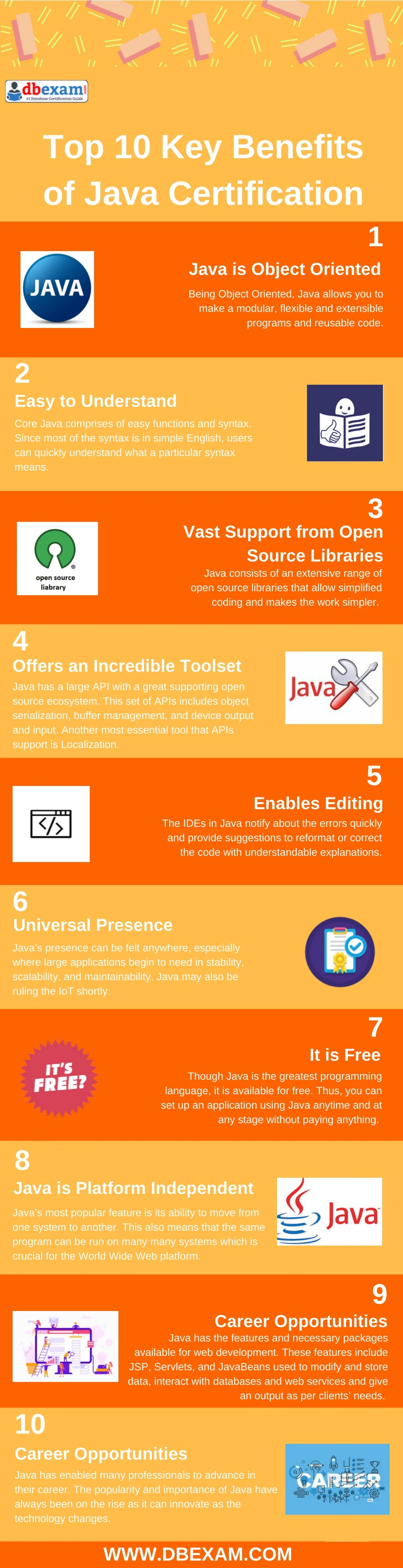 top 10 key benefits of java certification