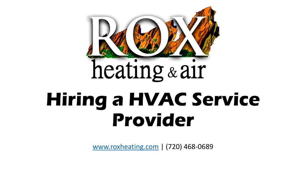 hiring a hvac service provider
