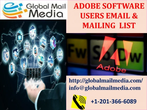 ADOBE SOFTWARE USERS EMAIL & MAILING LIST