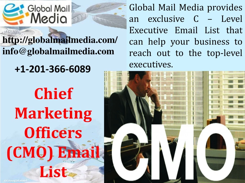 global mail media provides an exclusive c level