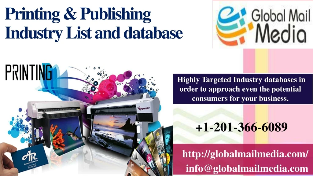 printing publishing industry list and database