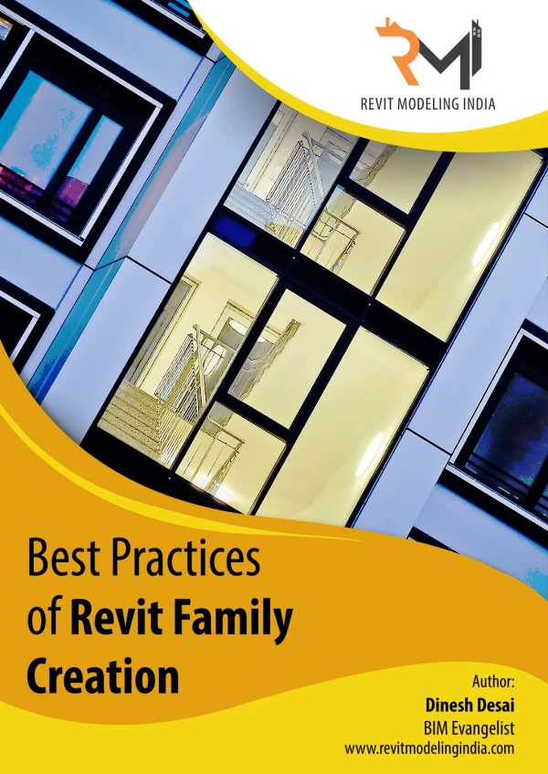 Best Practices Of Revit Family Creation – White Paper