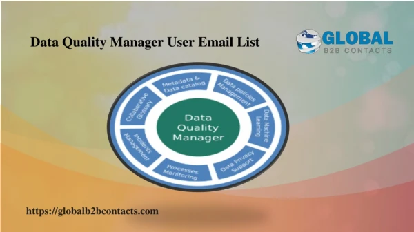 Data Quality Manager User Email List