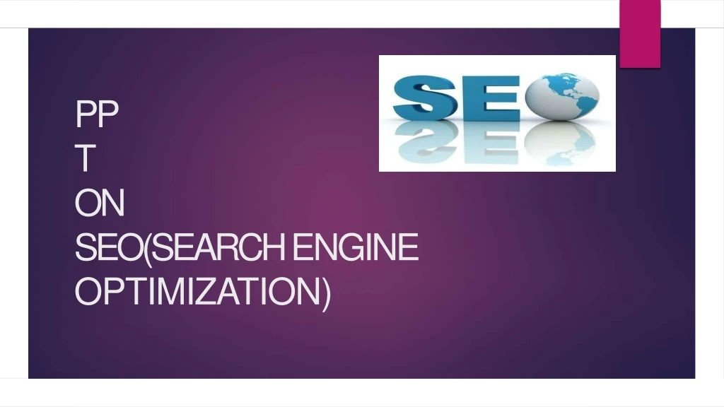 ppt on seo search engine optimization
