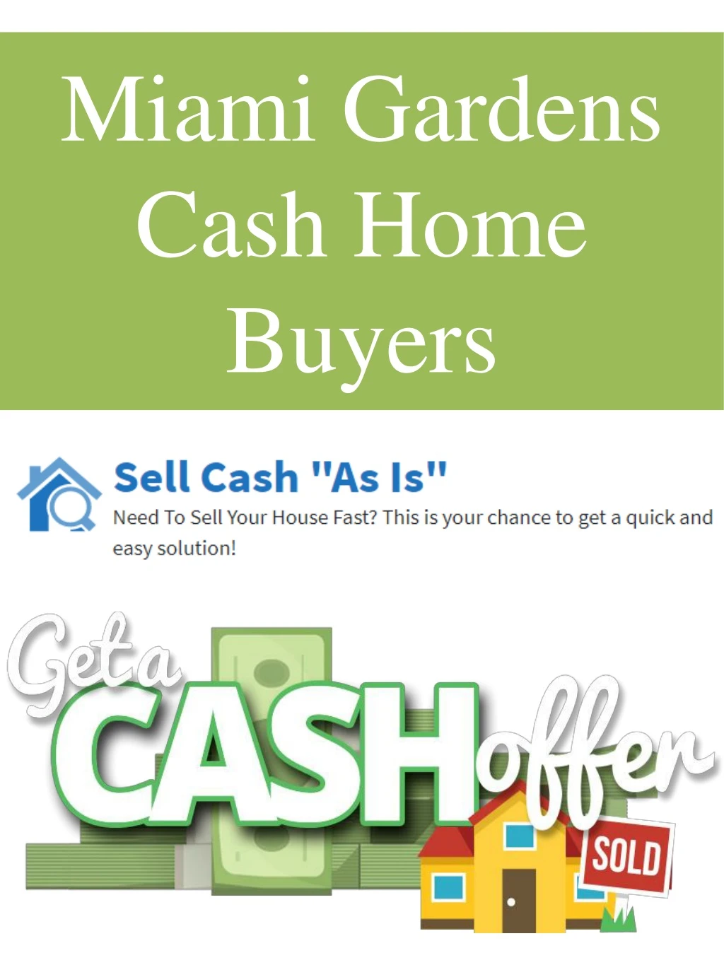 miami gardens cash home buyers
