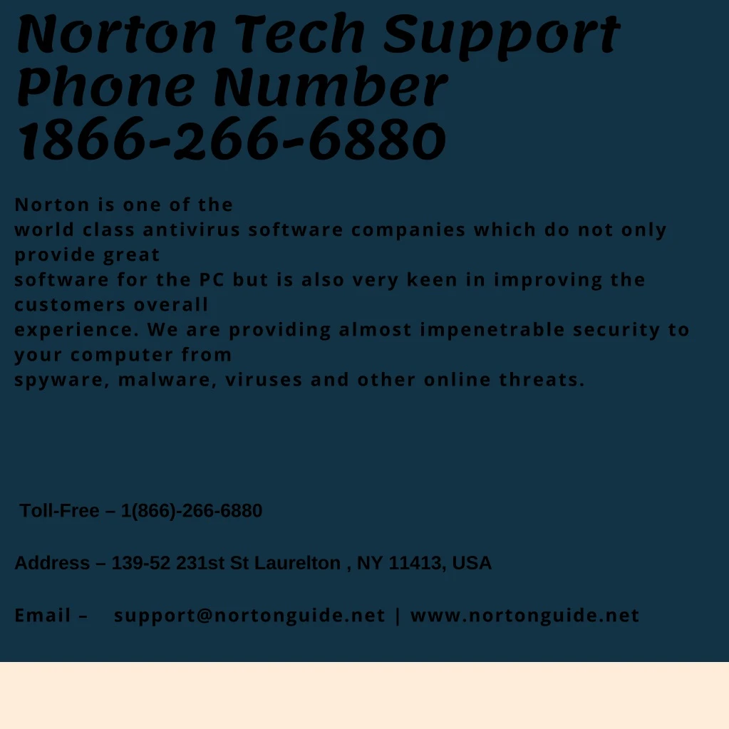 norton tech support phone number 1866 266 6880
