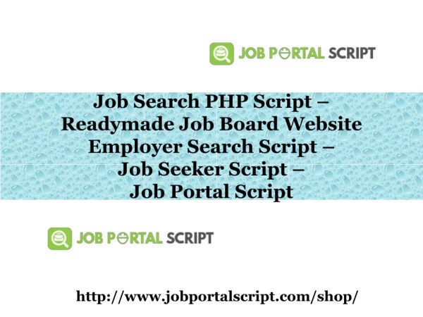 Readymade Job Board Website Employer Search Script