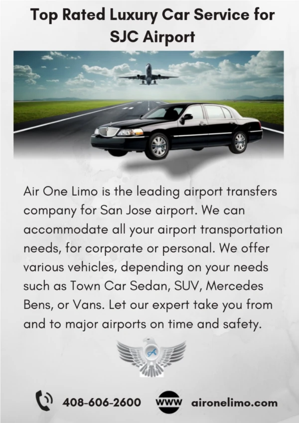 Top Rated Luxury Car Service for SJC Airport