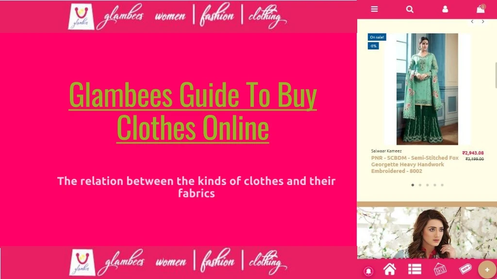glambees guide to buy clothes online