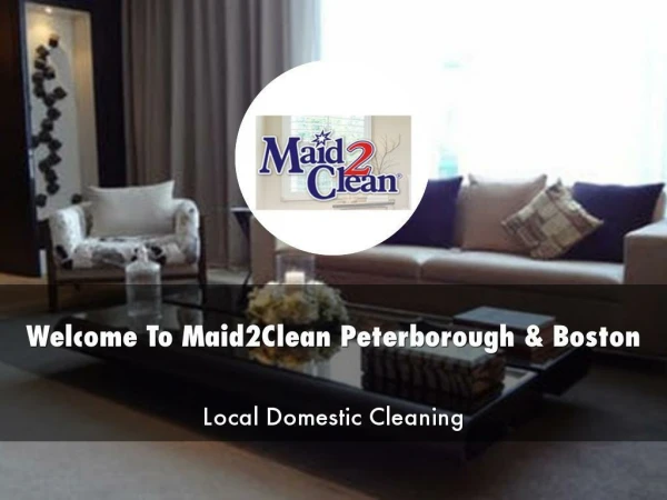 Detail Presentation About Maid2Clean Peterborough & Boston