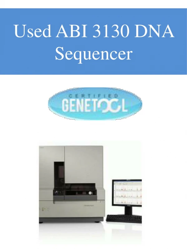Used ABI 3130 DNA Sequencer