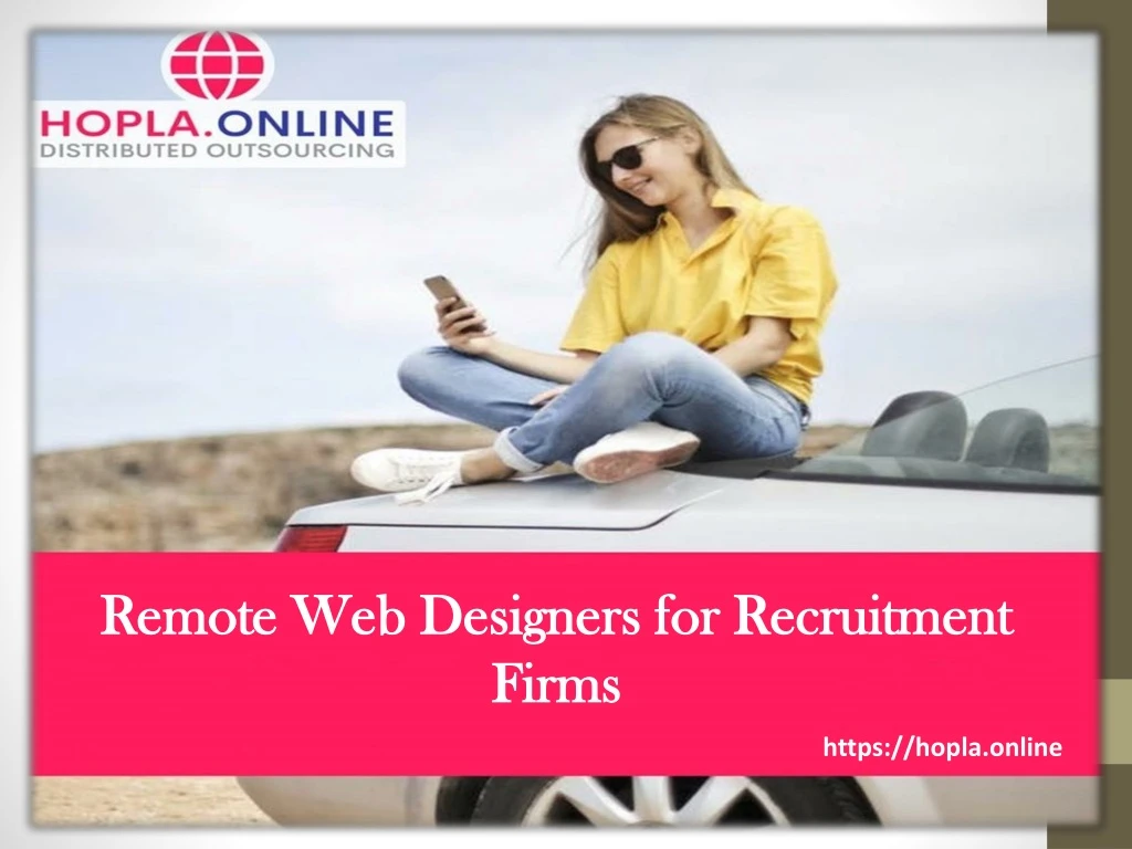 remote web designers for recruitment firms