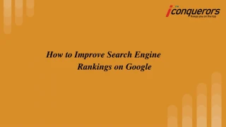 9 Proven ways to how to improve your google search ranking - slide 1