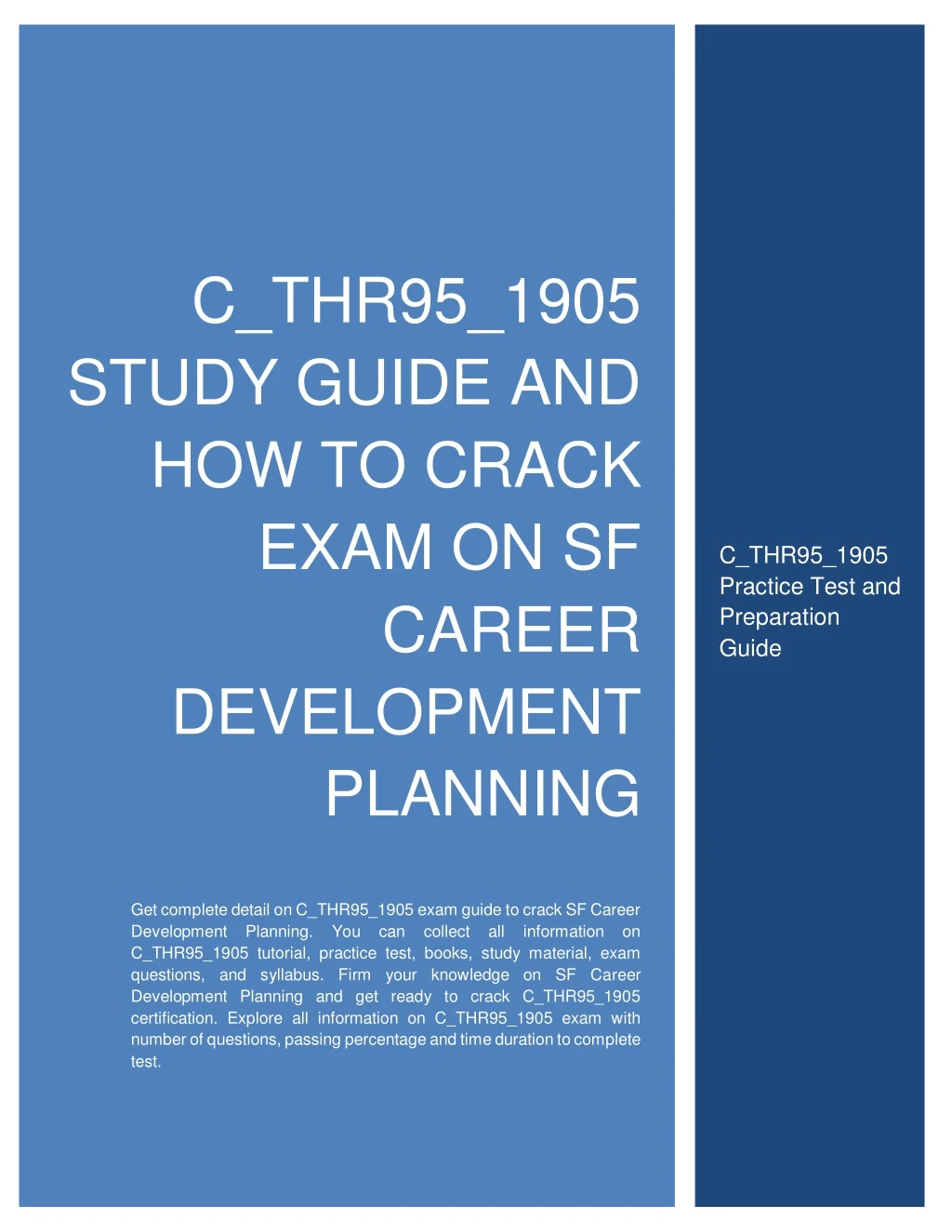 c thr95 1905 study guide and how to crack exam