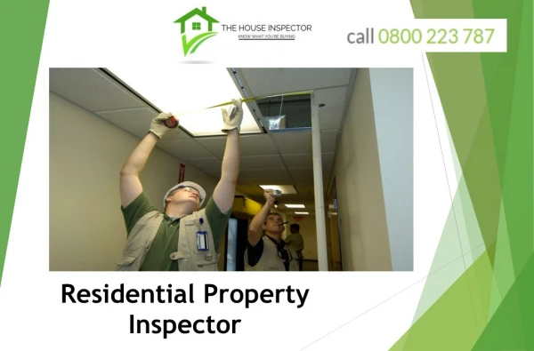 Residential Property Inspector