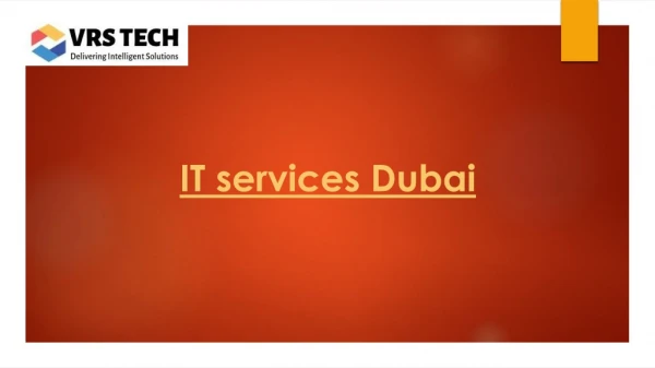 IT services companies in Dubai - IT AMC Services UAE