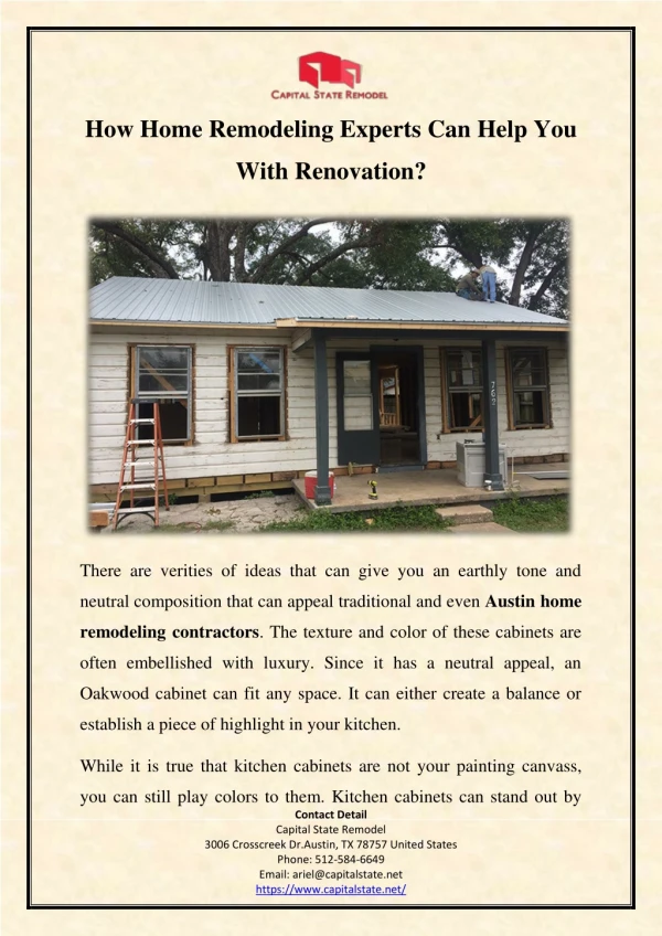 How Home Remodeling Experts Can Help You With Renovation?