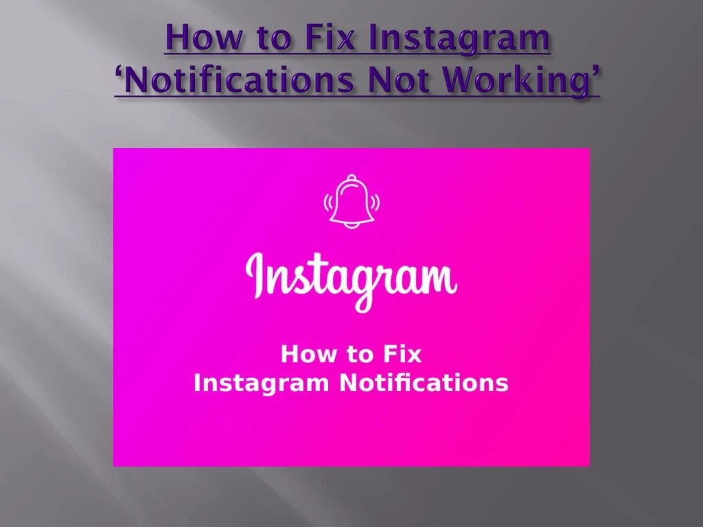 how to fix instagram notifications not working