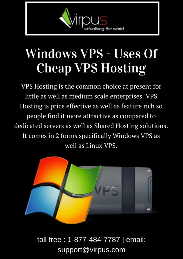 Windows VPS - Uses Of Cheap VPS Hosting