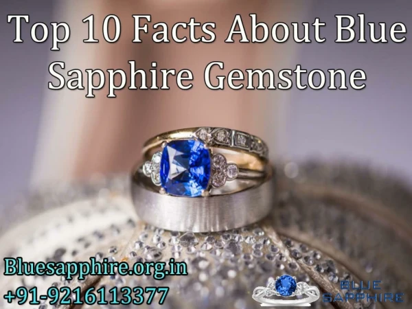 Top 10 Facts About Blue Sapphire