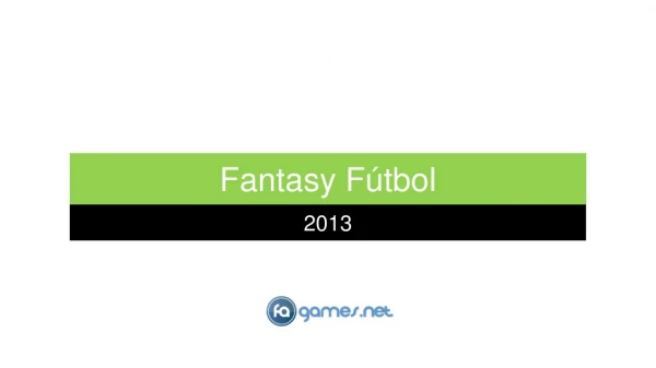 FaGames - Fantasy Fútbol 2013