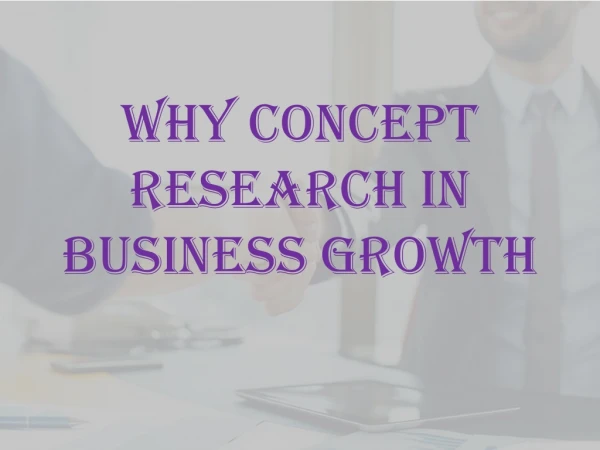 Why Concept Research in Business Growth
