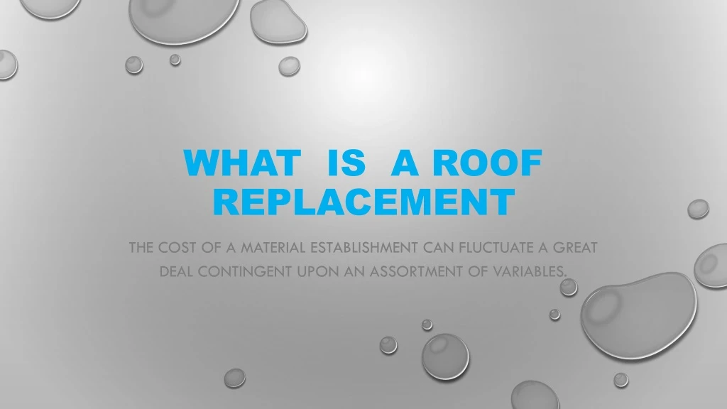 what is a roof replacement