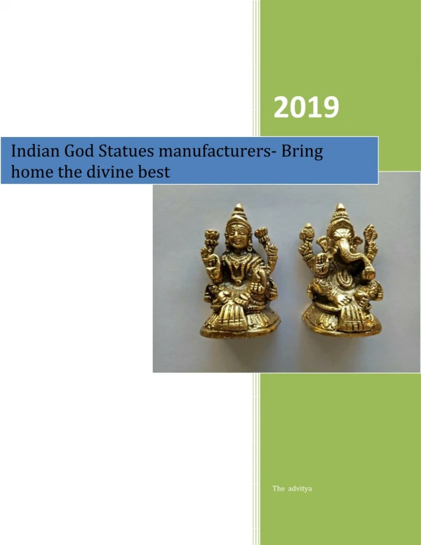 Indian God Statues manufacturers- Bring home the divine best