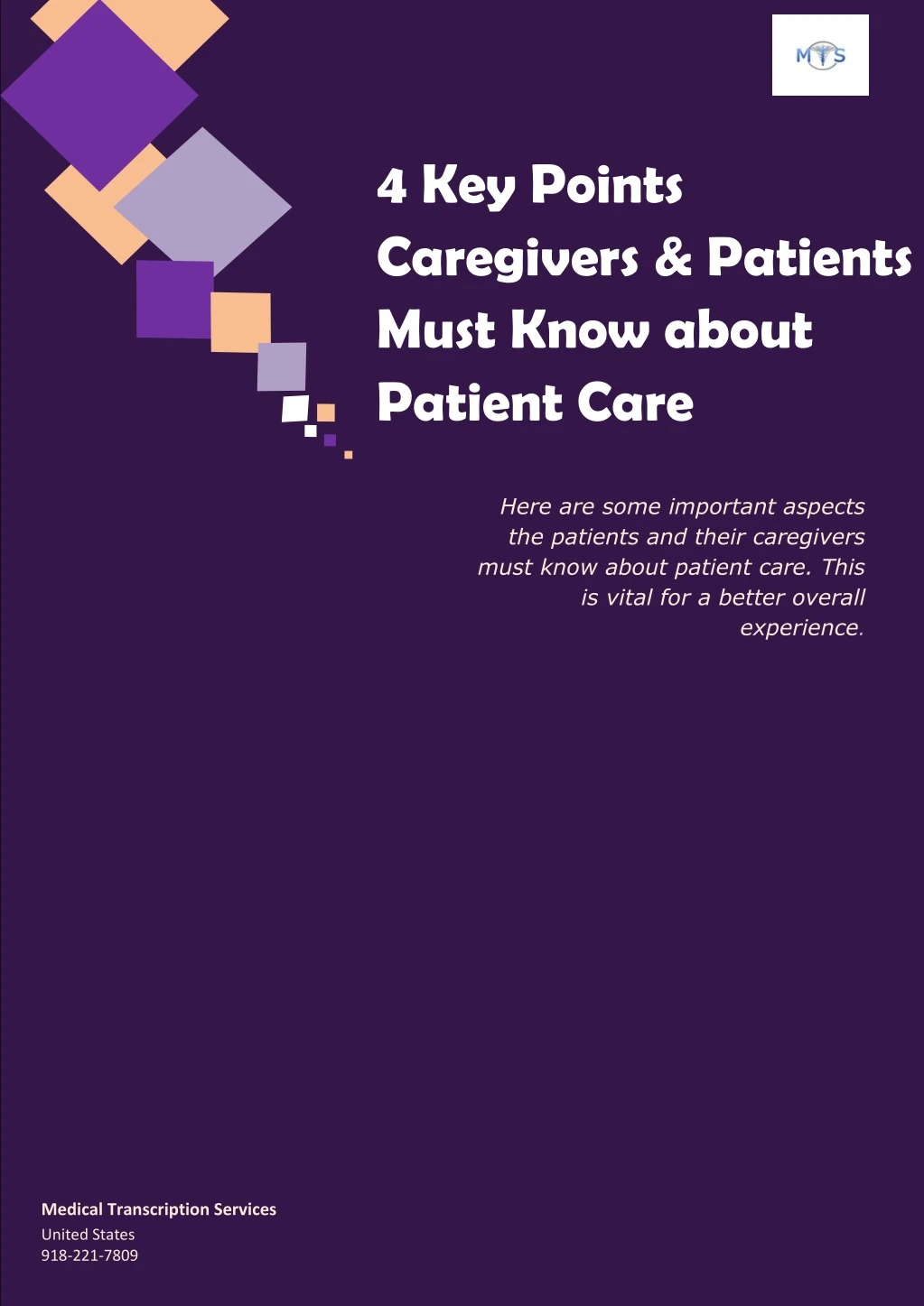 4 key points caregivers patients must know about