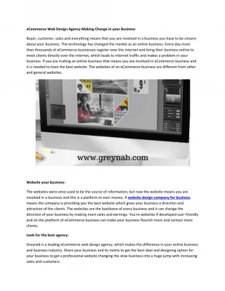ecommerce web design agency for Trade formulation a development in your Business - slide 1