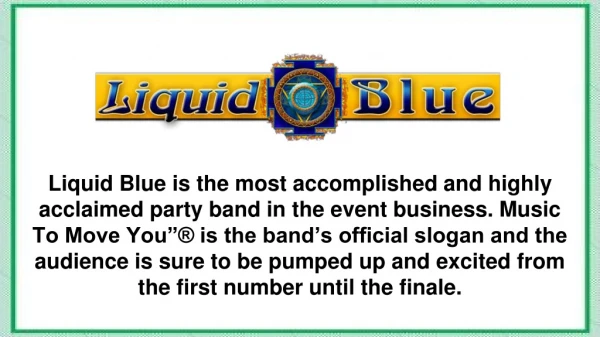 Live Wedding Band San Diego - Liquid Blue
