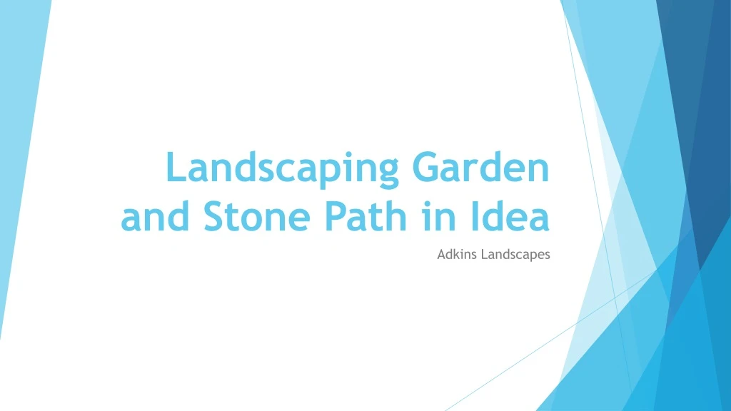 landscaping garden and stone path in idea