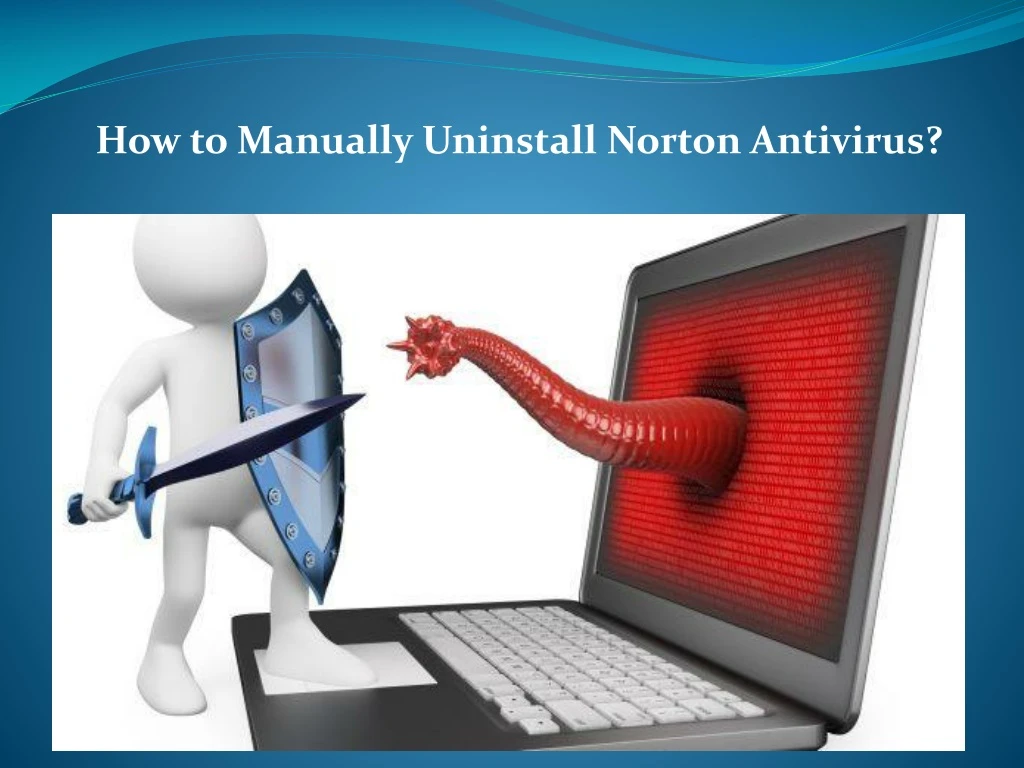 how to manually uninstall norton antivirus